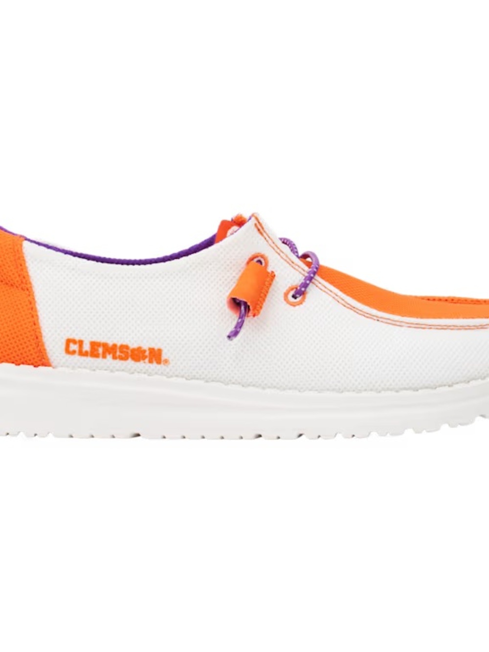 Hey Dude Wendy Clemson White / Orange W10 NWT